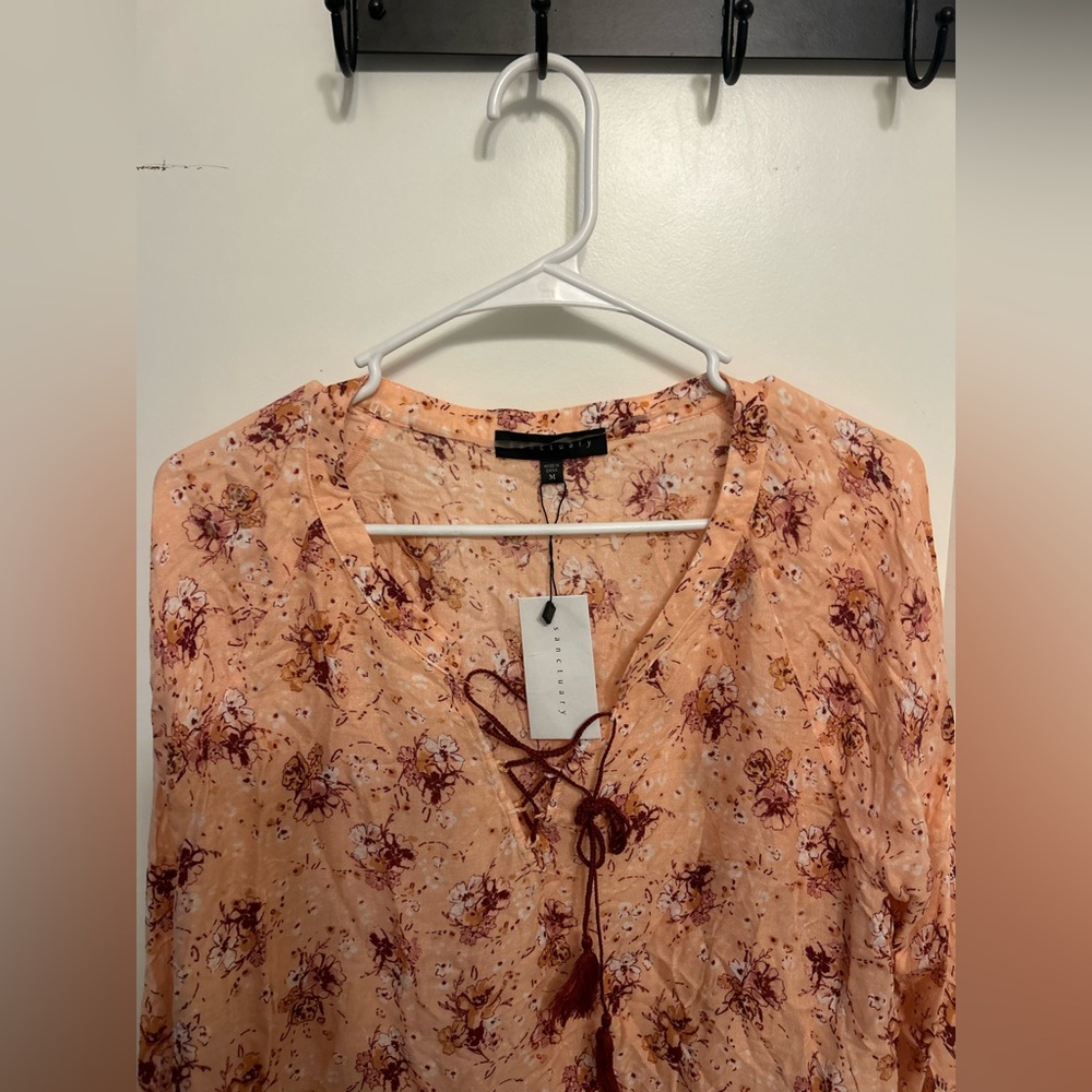 NWT Sanctuary Sheer Blouse - Picture 5 of 11